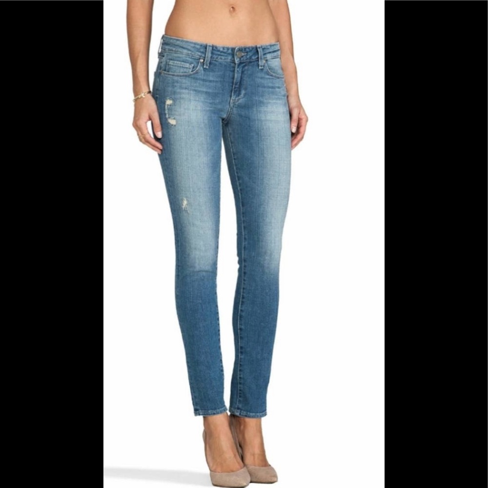Paige Skyline Ankle Peg Sadie Skinny Jeans
Used check the color in the pictures